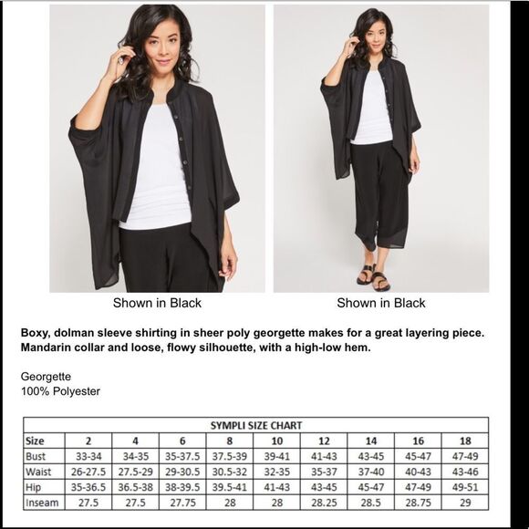 Sympli Black Button Down Shirt for Women - Picture 9 of 9